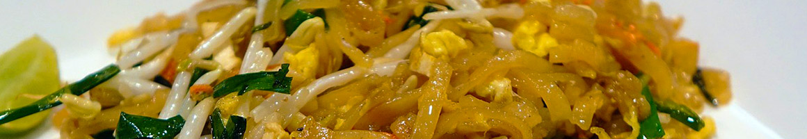 Eating Thai at Thai Lotus Kitchen restaurant in Dallas, TX.